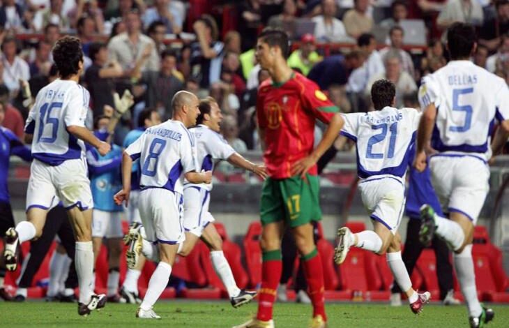 كريستيانو رونالدو - منتخب البرتغال - اليونان - تاريخ كأس أمم أوروبا 2004