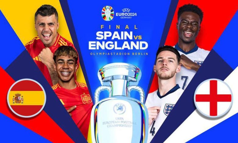 موعد مباراة إسبانيا ضد إنجلترا في نهائي يورو 2024
