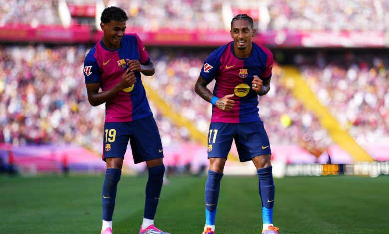 رافينيا - لامين يامال - برشلونة