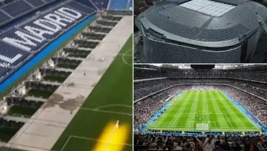 طريقة إخفاء أرضية ملعب سانتياجو برنابيو