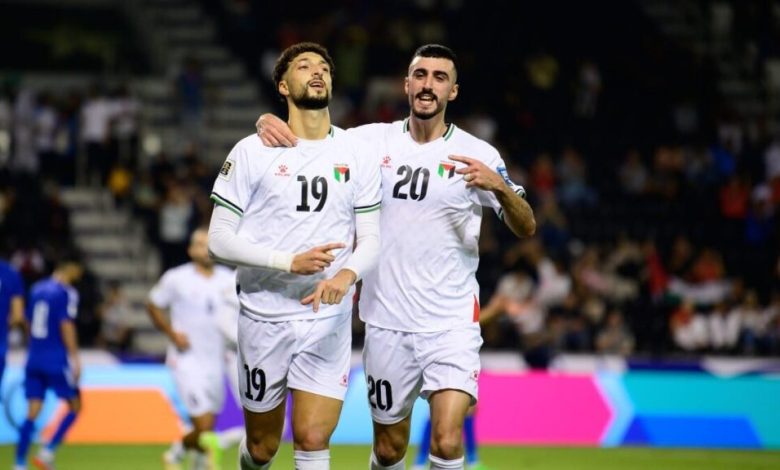 منتخب تونس ضد فلسطين - وسام أبو علي
