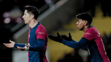 برشلونة - روبرت ليفاندوفسكي - لامين يامال ترتيب الدوري الإسباني