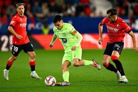 موعد مباراة برشلونة ضد أوساسونا