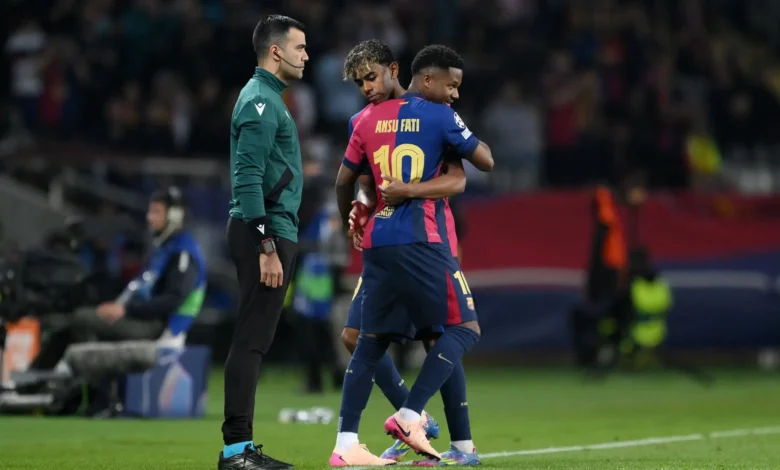 لامين يامال وأنسو فاتي - برشلونة