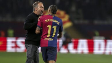 رافينيا يصرخ في وجه هانز فليك