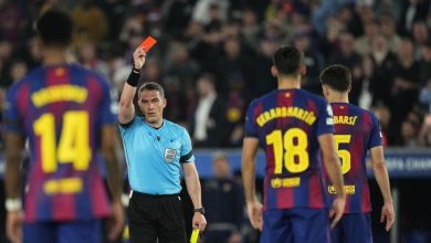 برشلونة يتصدر إحصائيات الطرد في دوري الأبطال خلال 10 سنوات