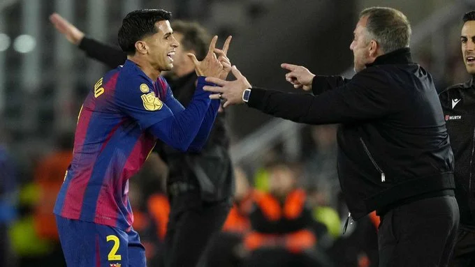 كانسيلو يقترب من تحقيق إنجاز تاريخي مع برشلونة بالتتويج بالدوري