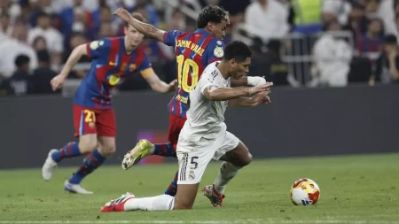 عدد أهداف لامين يامال ضد ريال مدريد