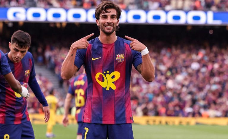 برشلونة يُقدم عرض تجديد عقد فيران توريس بعد موسم مميز