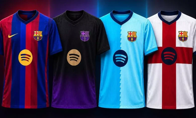 برشلونة يكشف عن تصاميم قمصانه الجديدة لموسم 2026/27 قبل الموعد المحدد