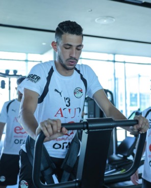 تدريبات بدنية لمنتخب مصر استعداداً لودية روسيا - صورة