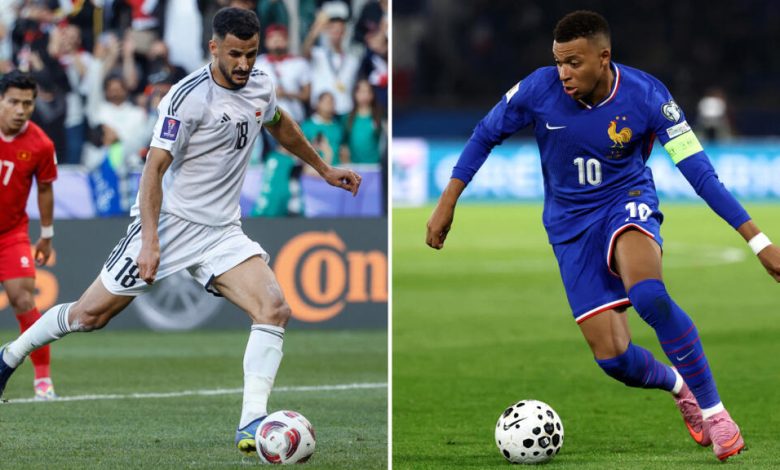 منتخب فرنسا- منتخب العراق
