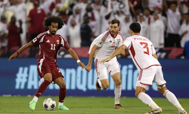 مباراة الإمارات ضد قطر