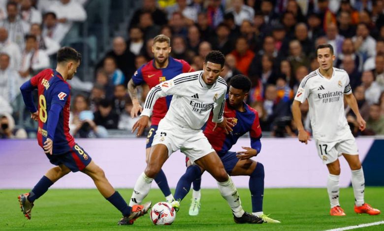 مباشر مباراة برشلونة وريال مدريد الآن في الجولة 10 بالدوري الإسباني