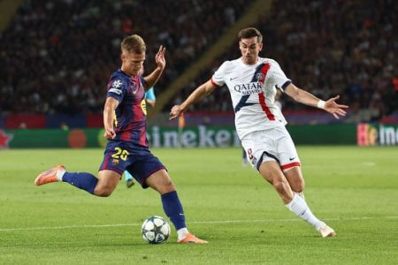 رابط البث المباشر لمباراة برشلونة وباريس سان جيرمان اليوم في الجولة 3 بدوري أبطال أوروبا