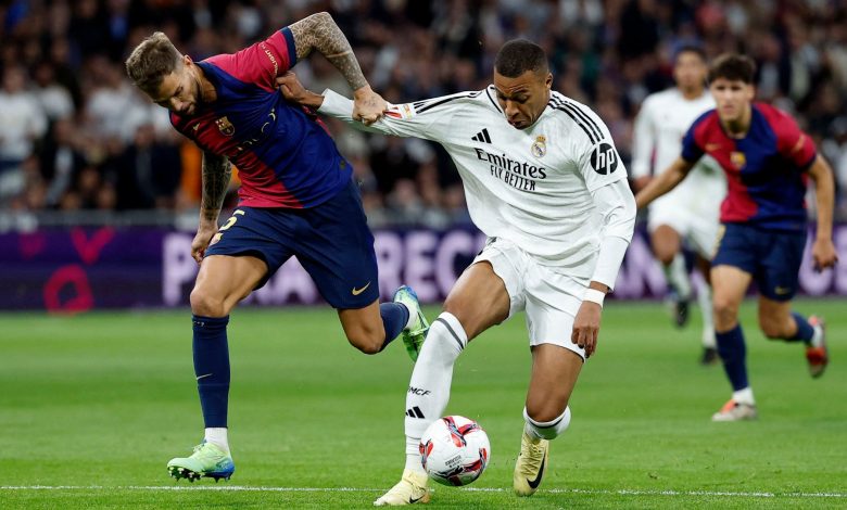 بث مباشر بي إن سبورت.. مشاهدة مباراة برشلونة وريال مدريد الآن في الدوري الإسباني