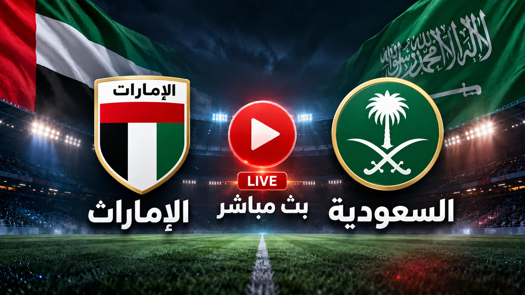 بث مباشر مباراة السعودية ضد الإمارات