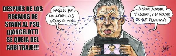 كاريكاتير سبورت : انشلوتي يقتدي بمورينيو